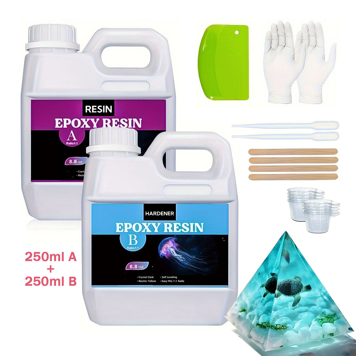 Resin Mold Jewelry - Kit di resina per colata cristallina
