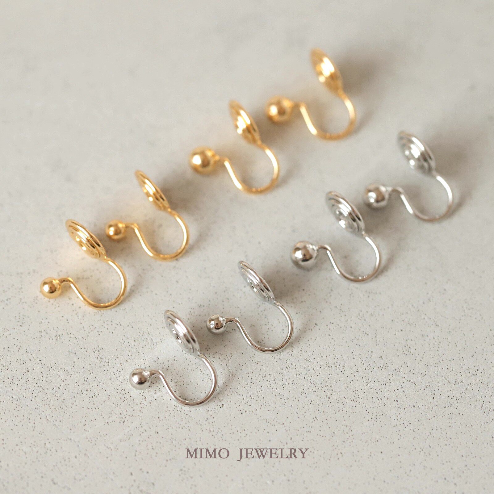 Jewelry Making Using Beads - Orecchini a clip in rame placcato