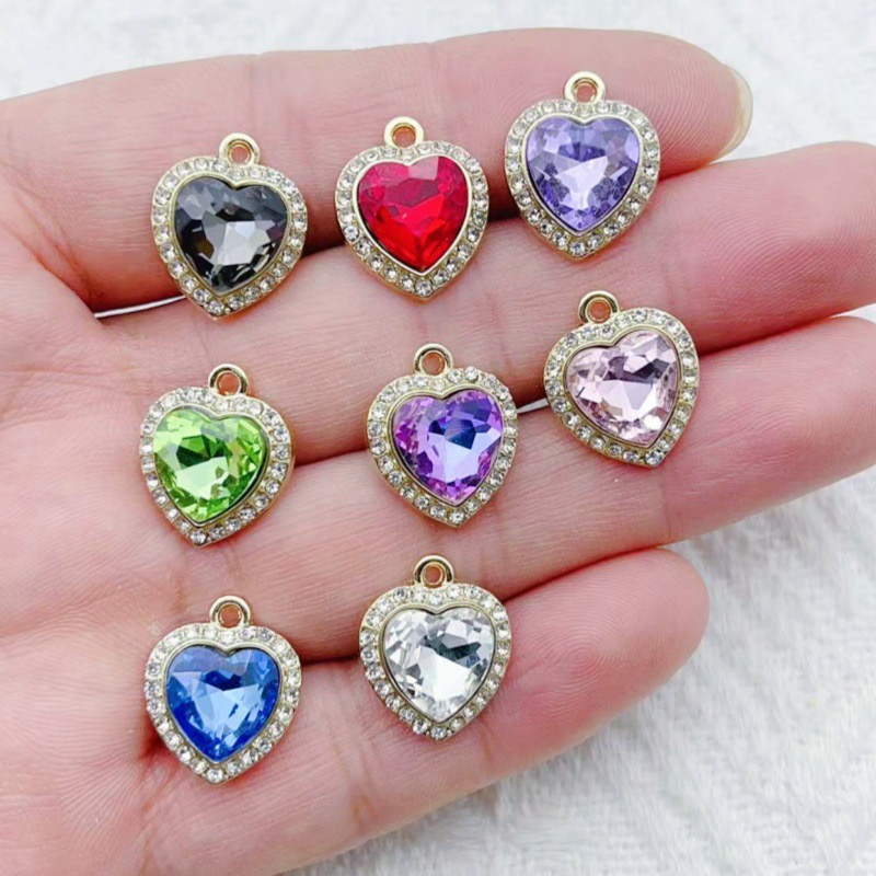 Jewelry Making - 10 pendenti a forma di cuore