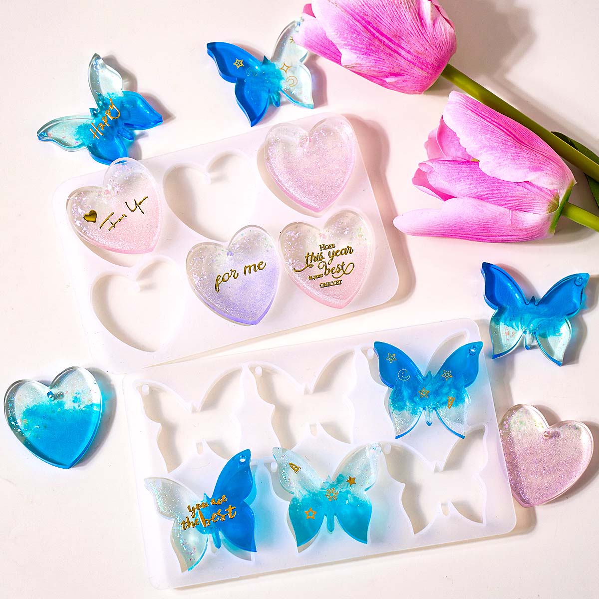 Resin Mold Jewelry - Stampo in Silicone per Orecchini a