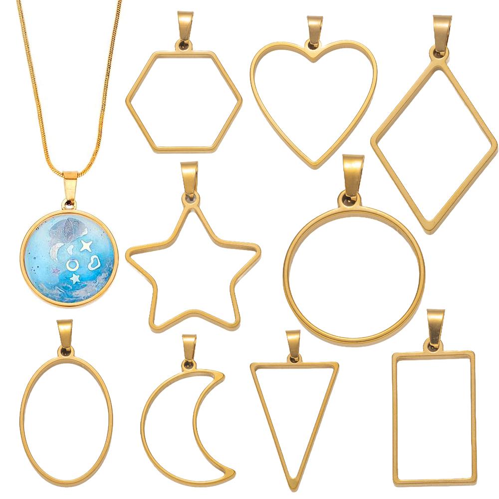 Resin Mold Jewelry - 5 pezzi in acciaio inossidabile con