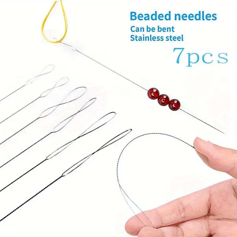 Beading Needle Fine - Set di 7 Aghi per Perline