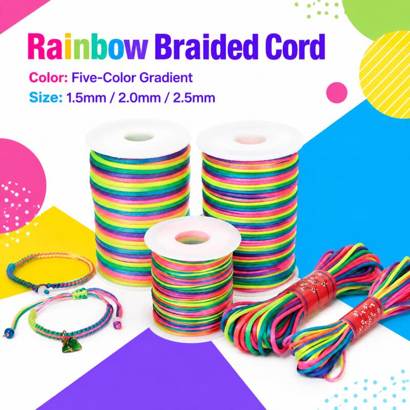 Jewelry Making Using Beads - Cordoncino in nylon colorato sfumato da