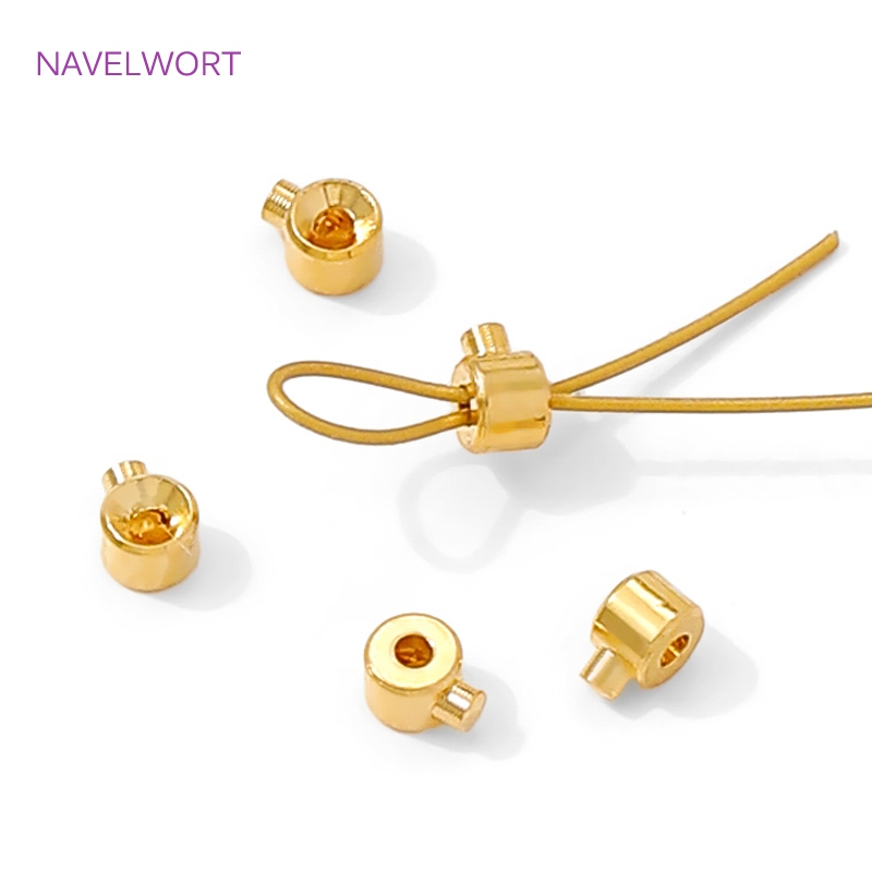 Jewelry Making Light - Perline a crimpare rotonde placcate oro