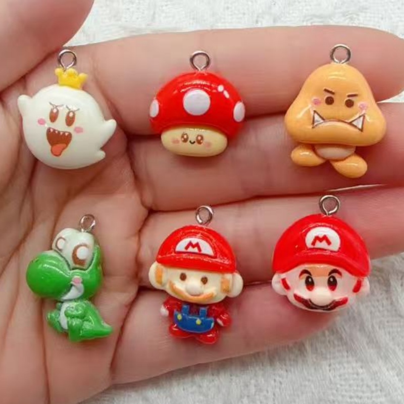 Jewelry Making - 10 pendenti in resina a forma
