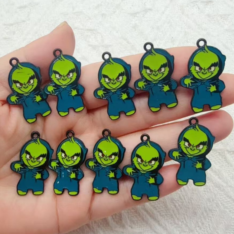 Jewelry Making - 10 pendenti natalizi in lega con