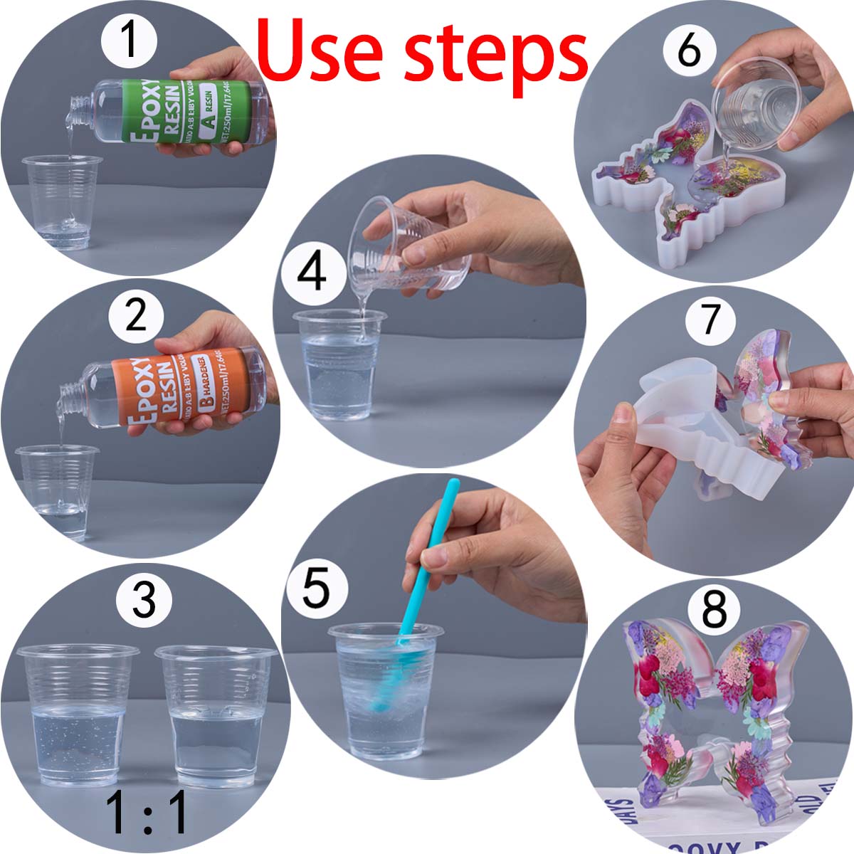 Rapporto 1:1 Kit in resina epo - Resin Mold Jewelry recensione e prezzo