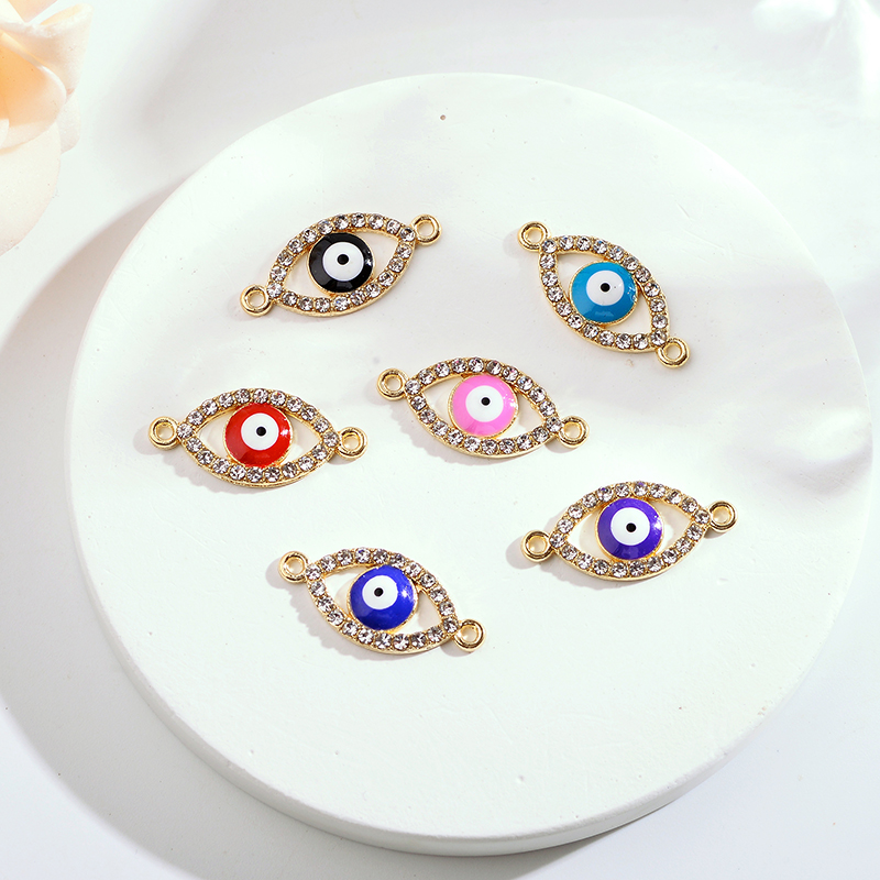 10 pz 22*10MM Lucky Demon Eyes - Jewelry Making For Couples recensione e prezzo