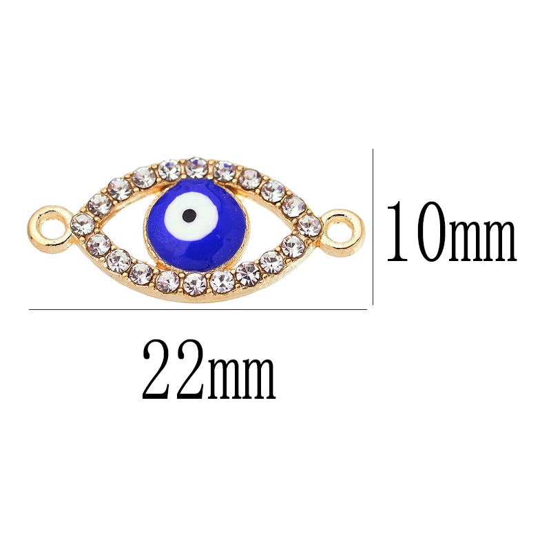 10 pz 22*10MM Lucky Demon Eyes - Jewelry Making For Couples recensione e prezzo