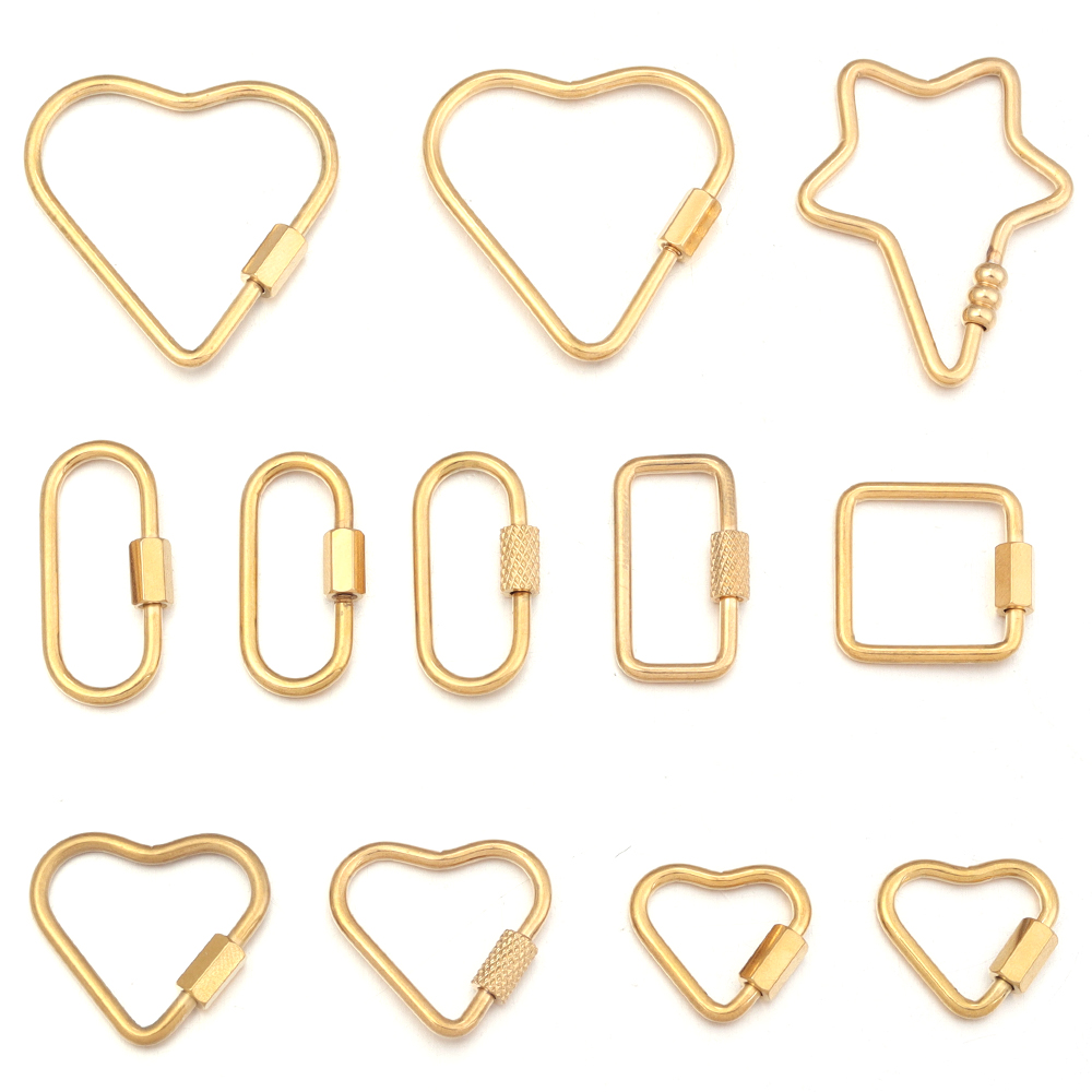 2pcs oro in acciaio inossidabi - Jewelry Making Supplies recensione e prezzo