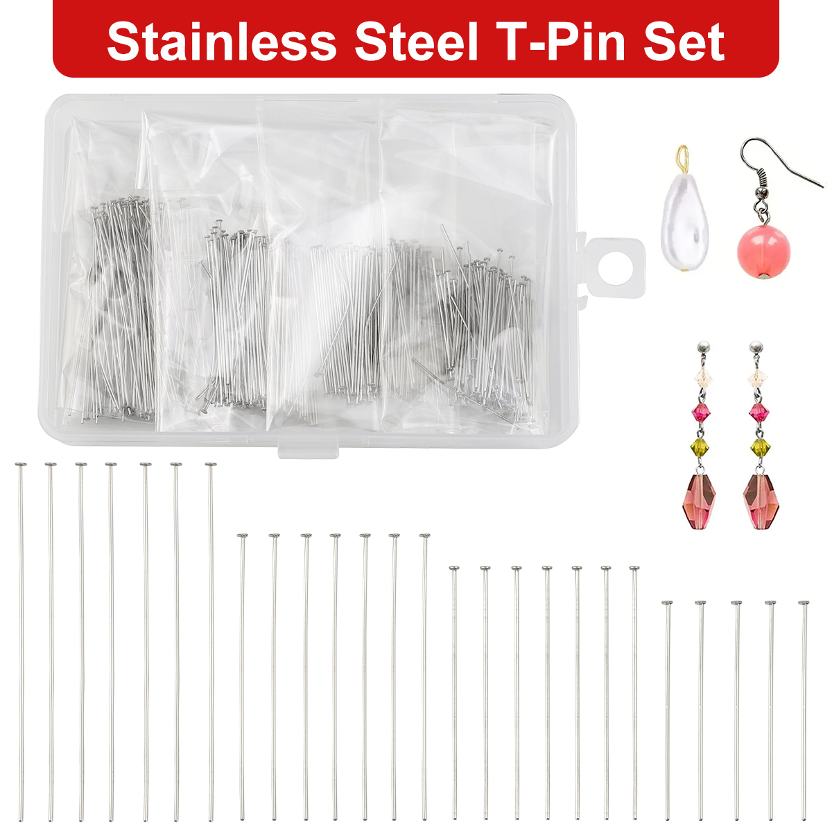 400 pz/scatola perno piatto in - Beading Needle Fine recensione e prezzo