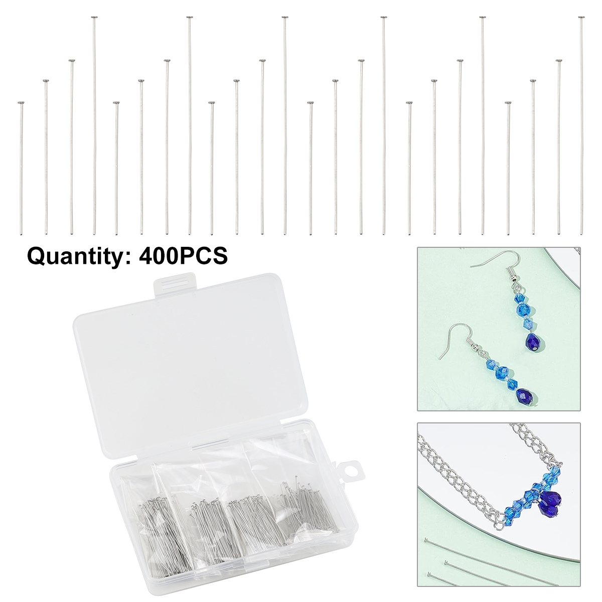 400 pz/scatola perno piatto in - Beading Needle Fine recensione e prezzo