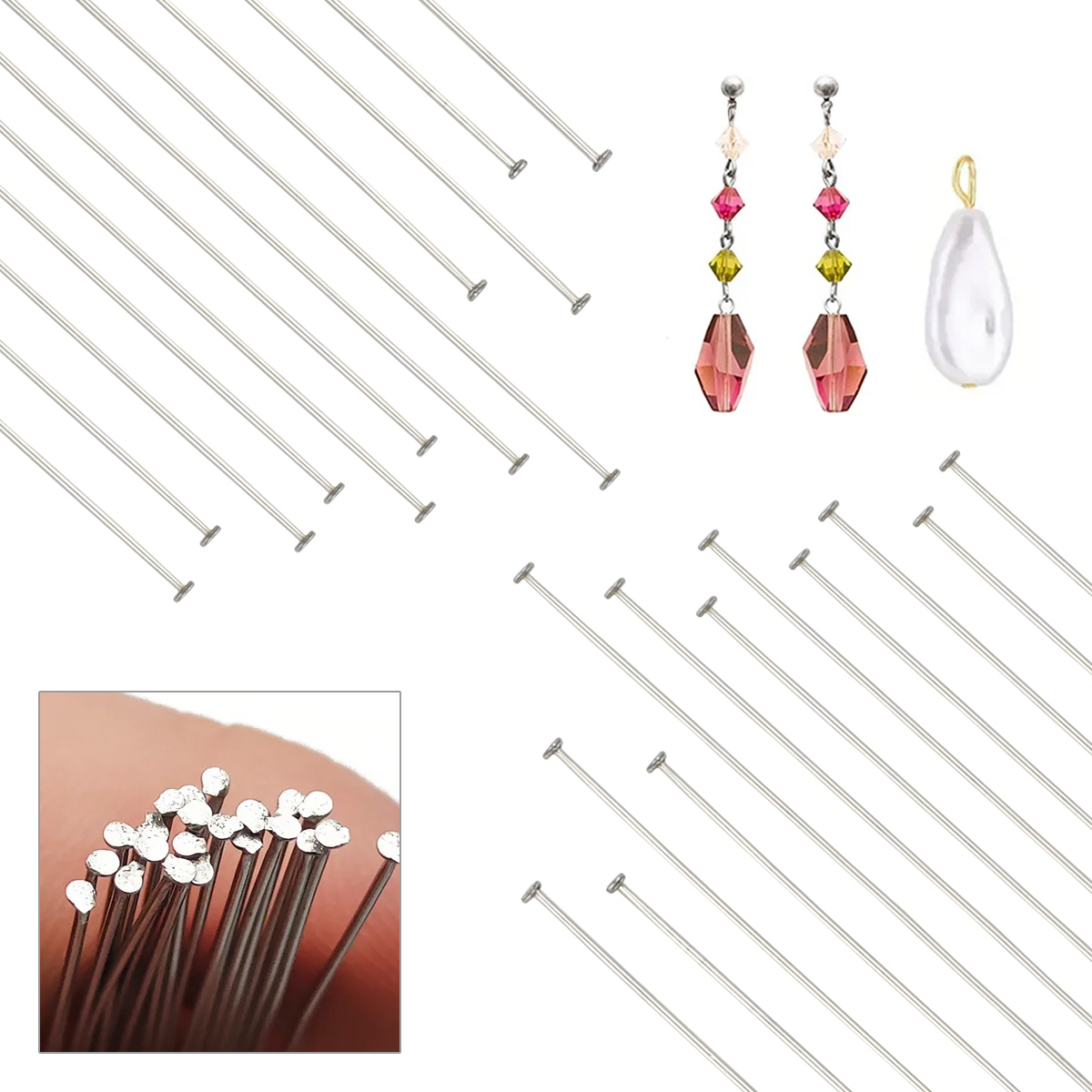 400 pz/scatola perno piatto in - Beading Needle Fine recensione e prezzo