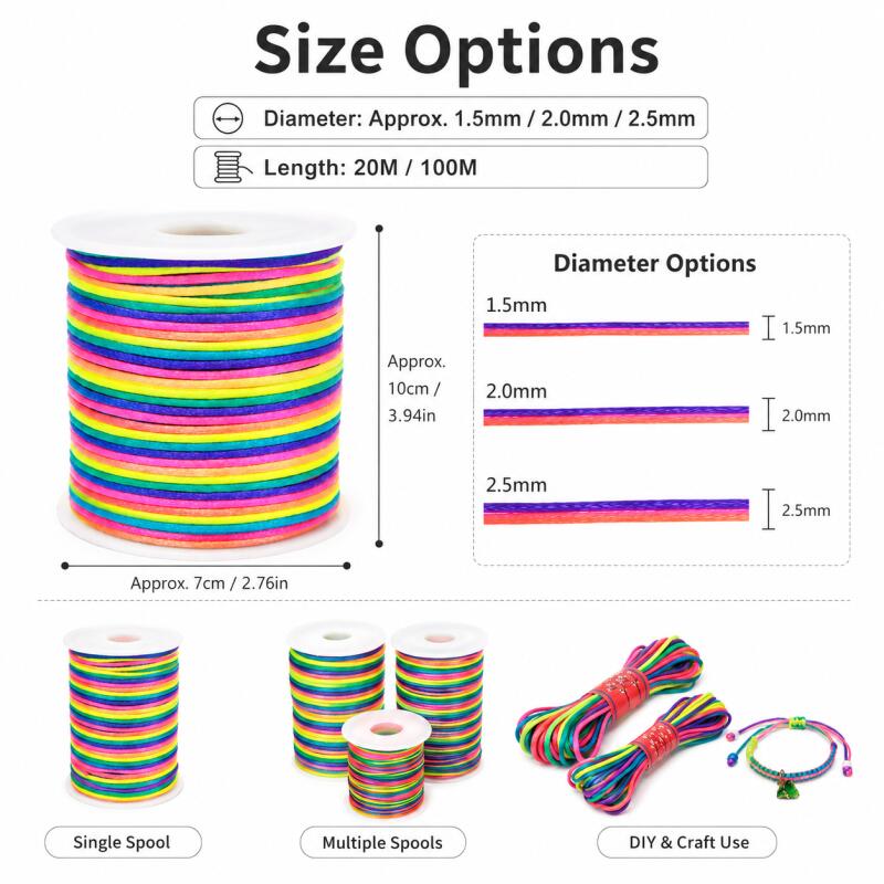Cordoncino in nylon colorato s - Jewelry Making Using Beads recensione e prezzo