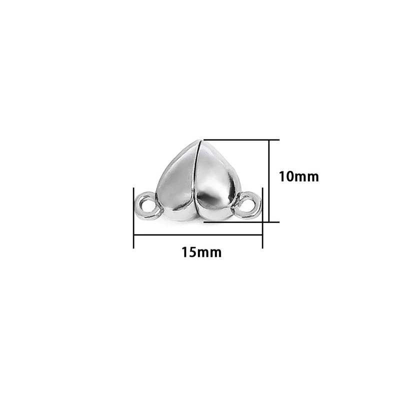 5 paia Love Heart chiusure mag - Jewelry Making For Couples recensione e prezzo