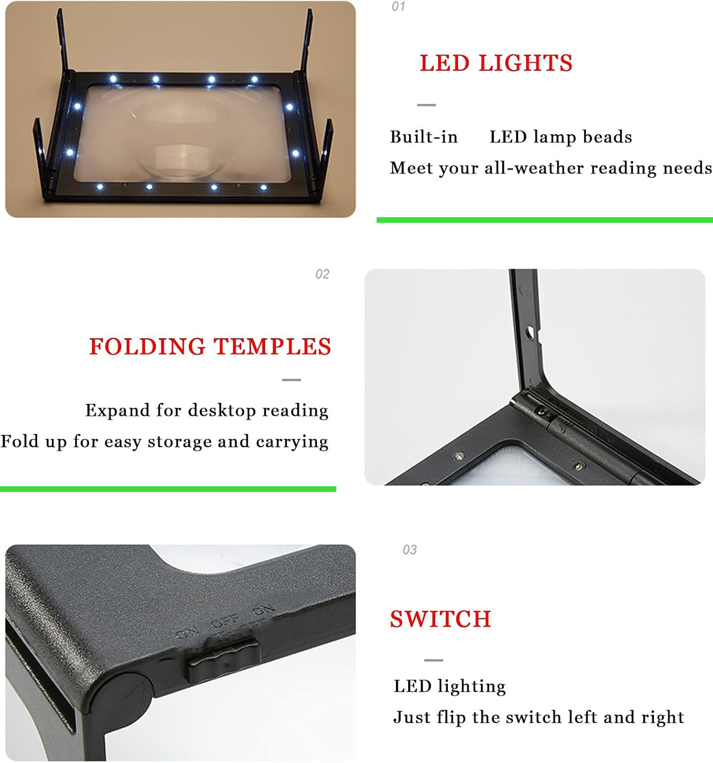 Lente d'ingrandimento a LED 3X - Jewelry Making For Seniors recensione e prezzo
